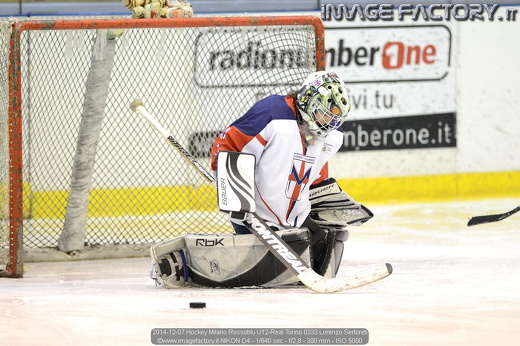 2014-12-07 Hockey Milano Rossoblu U12-Real Torino 0333 Lorenzo Serloreti